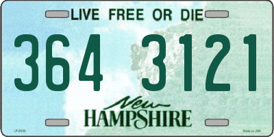 NH license plate 3643121