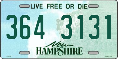 NH license plate 3643131