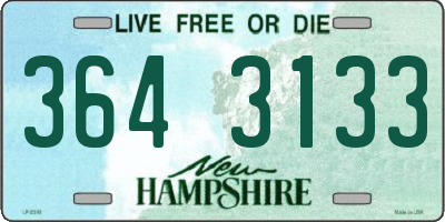 NH license plate 3643133