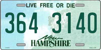 NH license plate 3643140