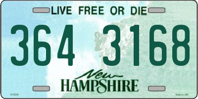 NH license plate 3643168