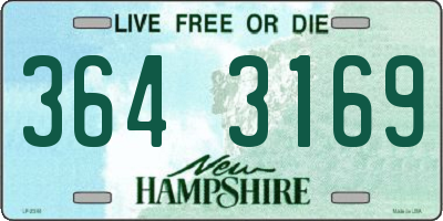 NH license plate 3643169