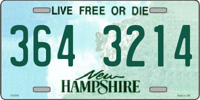 NH license plate 3643214
