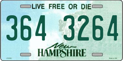 NH license plate 3643264