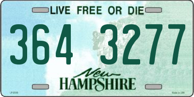 NH license plate 3643277