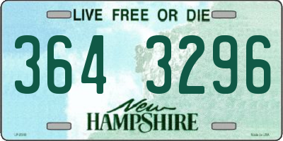 NH license plate 3643296