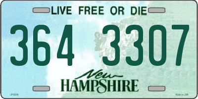 NH license plate 3643307
