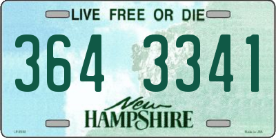 NH license plate 3643341