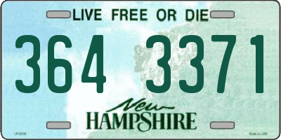 NH license plate 3643371