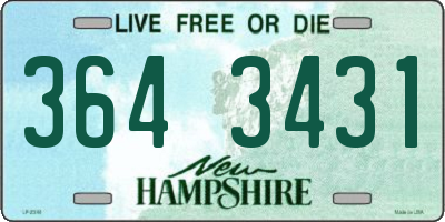 NH license plate 3643431