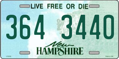 NH license plate 3643440