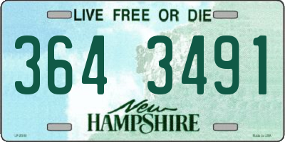 NH license plate 3643491