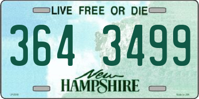 NH license plate 3643499