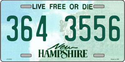 NH license plate 3643556