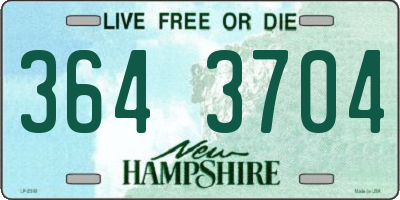NH license plate 3643704