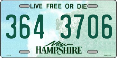 NH license plate 3643706