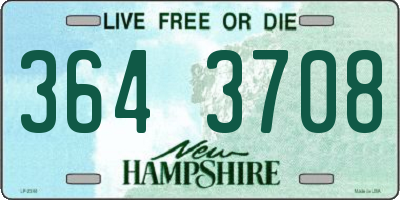NH license plate 3643708