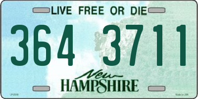 NH license plate 3643711