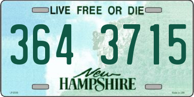 NH license plate 3643715