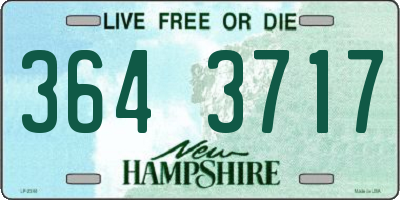 NH license plate 3643717