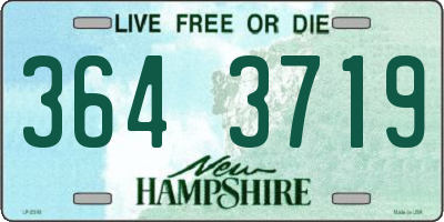 NH license plate 3643719