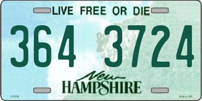NH license plate 3643724