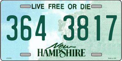 NH license plate 3643817