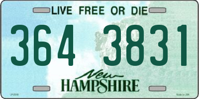 NH license plate 3643831