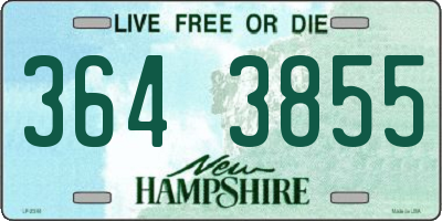 NH license plate 3643855
