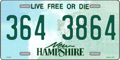 NH license plate 3643864