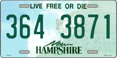 NH license plate 3643871