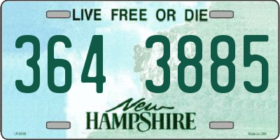 NH license plate 3643885