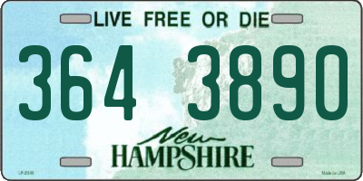 NH license plate 3643890