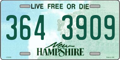 NH license plate 3643909