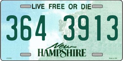 NH license plate 3643913
