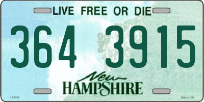 NH license plate 3643915