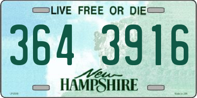 NH license plate 3643916