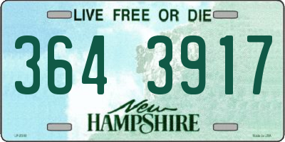 NH license plate 3643917