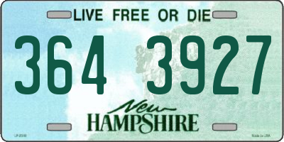 NH license plate 3643927