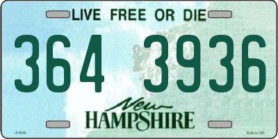 NH license plate 3643936