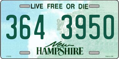 NH license plate 3643950