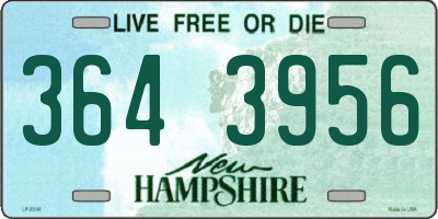 NH license plate 3643956