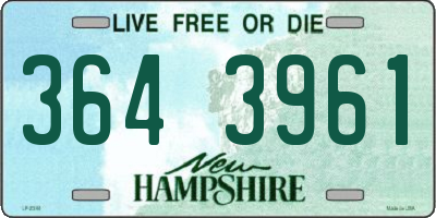 NH license plate 3643961