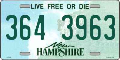 NH license plate 3643963