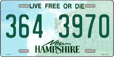 NH license plate 3643970