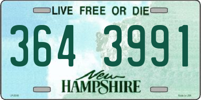 NH license plate 3643991