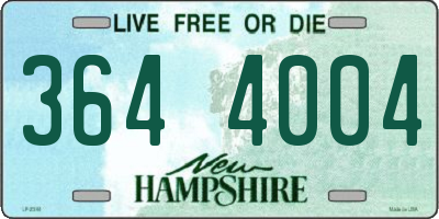 NH license plate 3644004