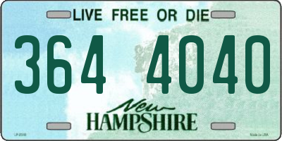 NH license plate 3644040