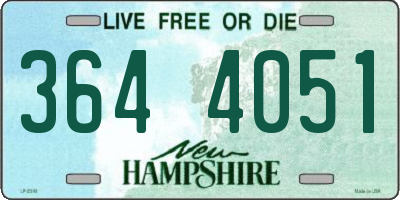 NH license plate 3644051
