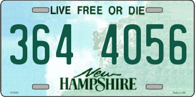 NH license plate 3644056